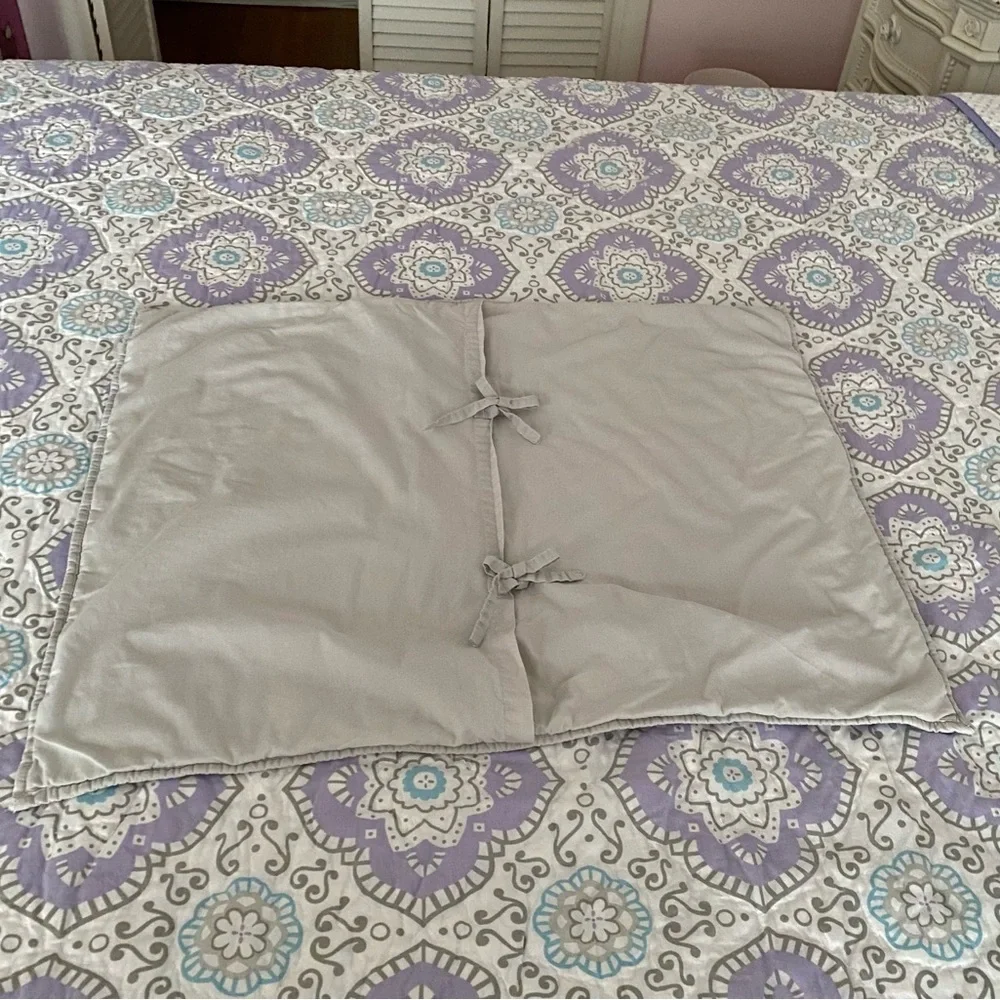Pottery Barn Kids Lavender Dots and White Quilt and Sham Set
